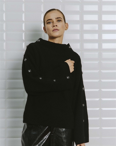 Withblack - Ines WBL Rib Strik - Black